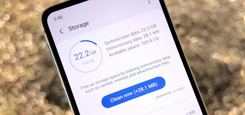Clearing app cache to speed up slow internet on Android
